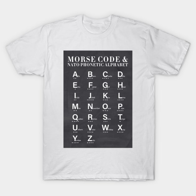 Morse Code T-Shirt by ScienceCorner